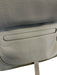 Chloe Gray Grain Leather Gold hardware Rolled Handles Zip Top Bag Gray / L