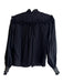 TheShirt Size Small Black & White Tencel Long Sleeve Button Down Top Black & White / Small