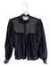TheShirt Size Small Black & White Tencel Long Sleeve Button Down Top Black & White / Small