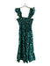 Hill House Size XS Green Cotton Blend Sleeveless All Over Print Maxi Dress Green / XS