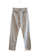 Agolde Size 25 Ivory Cotton Blend Button Fly 5 Pocket Straight Leg Jeans Ivory / 25