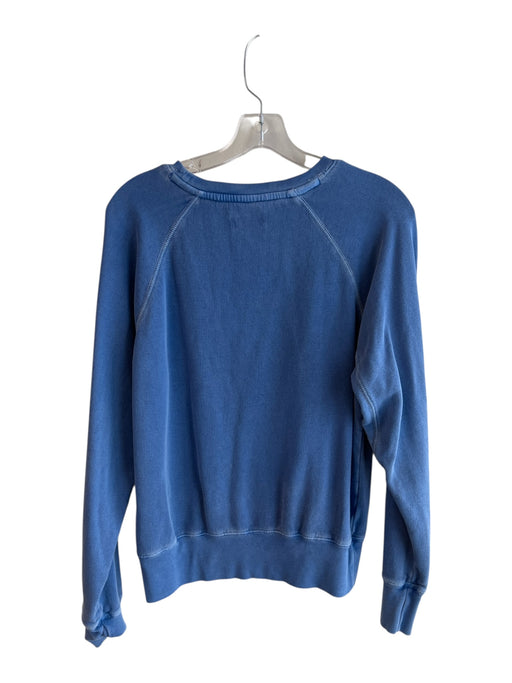 Zadig & Voltaire Size Small Blue & White Cotton Long Sleeve Crew Neck Sweatshirt Blue & White / Small