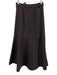 Tibi Size 00 Gray Rayon & Polyamide Maxi Front Slit Pockets Skirt Gray / 00
