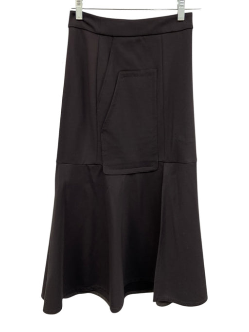 Tibi Size 00 Gray Rayon & Polyamide Maxi Front Slit Pockets Skirt Gray / 00