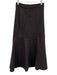 Tibi Size 00 Gray Rayon & Polyamide Maxi Front Slit Pockets Skirt Gray / 00
