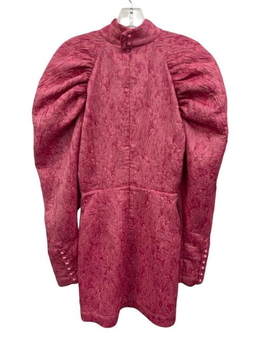 ROTATE BIRGER CHRISTENSEN Size 36 Pink Polyester Long Sleeve High Neck Dress Pink / 36
