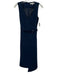 Tibi Size 00 Navy Polyester Sleeveless V Neck Midi split hem Dress Navy / 00