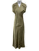 Show Me Your Mumu Size XS Green Polyester Sleeveless Shine Maxi Halter Dress Green / XS