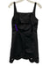 Tibi Size 2 Black Polyamide Sleeveless Above Knee Zip Pockets Back Cut Out Dress Black / 2