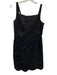 Tibi Size 2 Black Polyamide Sleeveless Above Knee Zip Pockets Back Cut Out Dress Black / 2