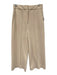Tibi Size 0 Beige Polyester & Viscose Trouser Zip Fly Wide Leg Pants Beige / 0