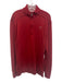 Bobby Jones Size M Red Cotton Blend Solid Quarter Zip Men's Long Sleeve Shirt Red / M