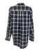 Peter Millar NWT Size M Blue Hombre Cotton Plaid Button Up Long Sleeve Shirt Blue Hombre / M