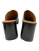 Tory Burch Shoe Size 7.5 Black & Tan Leather Block Heel Horse Bit Mules Black & Tan / 7.5