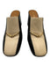 Tory Burch Shoe Size 7.5 Black & Tan Leather Block Heel Horse Bit Mules Black & Tan / 7.5