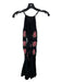 Karina Grimaldi Size XS Black & Pink Halter Neck Mini Sleeveless Dress Black & Pink / XS