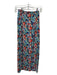 Wayf Size XS Navy & Multi Polyester Floral Elastic Waist micro pleated Skirt Navy & Multi / XS