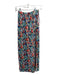 Wayf Size XS Navy & Multi Polyester Floral Elastic Waist micro pleated Skirt Navy & Multi / XS