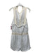 Rebecca Minkoff Size 12 Beige & White Cotton & Silk Sleeveless Eyelet Romper Beige & White / 12