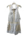 Rebecca Minkoff Size 12 Beige & White Cotton & Silk Sleeveless Eyelet Romper Beige & White / 12