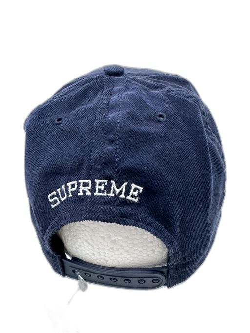 supreme navy blue, white, pink Cotton Corduroy Adjustable Snap Back Hat navy blue, white, pink / One Size
