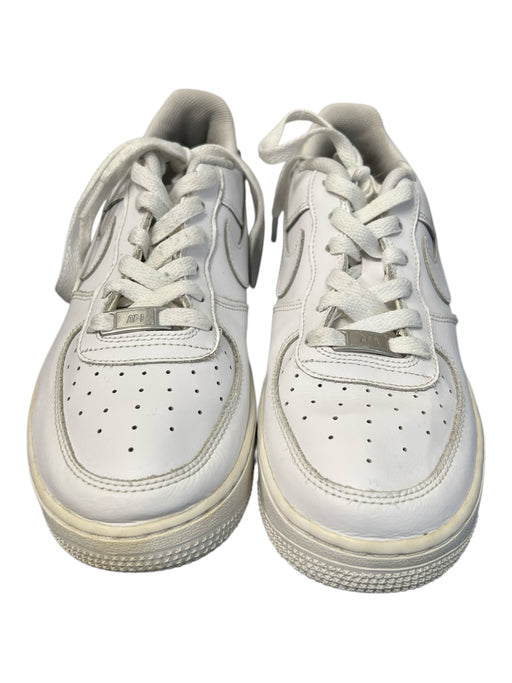 Nike Shoe Size 7 White Leather Lace Up Low Top Round Toe Sneaker Shoes White / 7