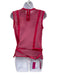 Louis Vuitton Size 40 Hot pink Cotton Sleeveless Mesh Silver Buckle Belt Inc Top Hot pink / 40