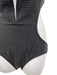 Gucci Size S Black Polymide Blend Rhinestone Cut Out Detail Cross Back Swimsuit Black / S