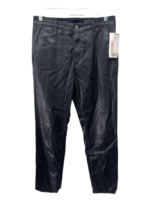 AG Size 27 Black Cotton Coated Jeans Black / 27