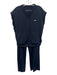 Figs Size L/M Navy Blue Nylon & Spandex Short Sleeve V Neck Pant Set Navy Blue / L/M