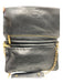 Tory Burch Black Leather GHW Logo Zipper Closure Shoulder Purse Black / Medium