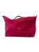 Longchamp Red Nylon Leather Handles Zipper Closure Tote Purse Red / Large