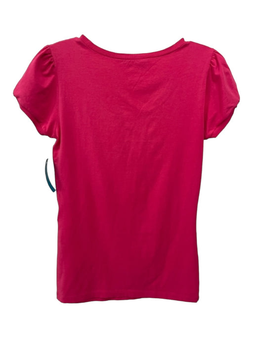 Love Moschino Size 6 Pink Cotton Hot Air Balloon Scoop Neck short sleeve Top Pink / 6