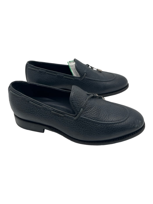 Steffano Ricci Shoe Size 5 Navy Leather Solid Tassel Dress Men's Shoes 5