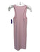 Helmut Lang Size XS Light Pink Modal & Viscose Knit Sleeveless Dress Light Pink / XS