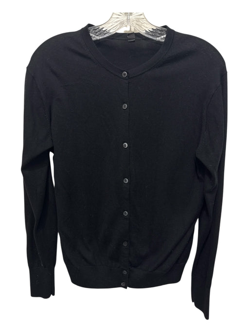 Uniqlo Size M Black Cotton Button Front Cardigan Sweater Black / M