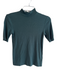 Marine Layer Size XS Green Tencel Ribbed Knit High Neck Short Sleeve Top Green / XS