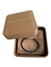 David Yurman Blue Aluminium Cable Solid cuff 4 button Bracelet Blue