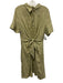 Lauren Ralph Lauren Size 16 Sage green Linen Short Sleeve Knot Detail Dress Sage green / 16