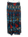 Alice & Olivia Size 6 Blue & Multi Polyester Back Zip Abstract Floral Maxi Skirt Blue & Multi / 6