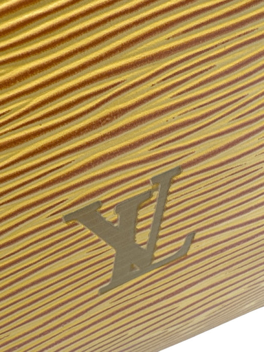 Louis Vuitton Marigold Yellow Leather Top Handles Epi Zip Close Bag Marigold Yellow / 25