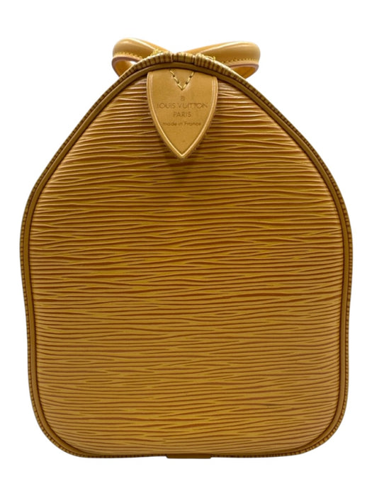 Louis Vuitton Marigold Yellow Leather Top Handles Epi Zip Close Bag Marigold Yellow / 25