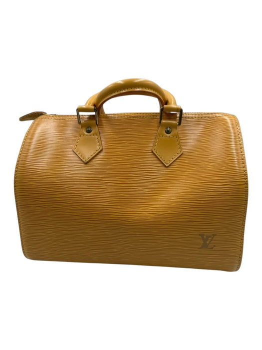Louis Vuitton Marigold Yellow Leather Top Handles Epi Zip Close Bag Marigold Yellow / 25