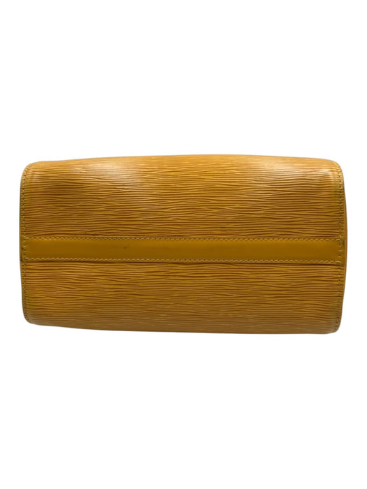 Louis Vuitton Marigold Yellow Leather Top Handles Epi Zip Close Bag Marigold Yellow / 25