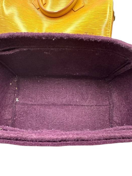 Louis Vuitton Marigold Yellow Leather Top Handles Epi Zip Close Bag Marigold Yellow / 25