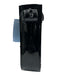 Carmen Sol Black Rubber Crossbody Strap Rock Studs Magnetic Close Saddle Bag Bag Black