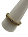 Gold & Clear 925 Silver Cubic Zirconia Pave Band Ring Gold & Clear
