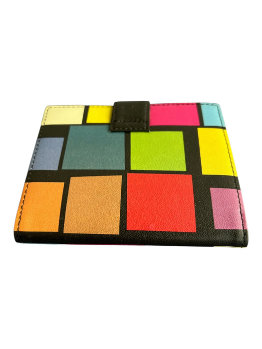 Jeon Multi Leather Abstract Inside Pocket Snap Closure Card Holder Wallets Multi