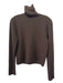 Christian Lacroix Size S Brown Wool Blend Turtle Neck Long Sleeve Knit Sweater Brown / S