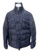 Moncler Size M Navy Polyamide Puffer Pockets Zip Up Jacket Navy / M